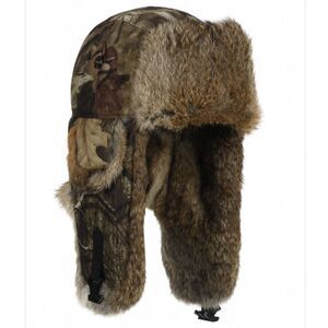 Mad Bomber Saddlecloth Bomber Hat- Mossy Oak Infinity with Brown Fur